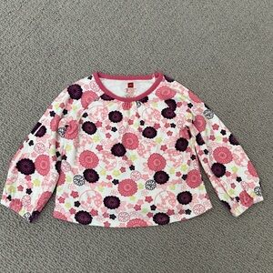 Girls Tea Collection Long Sleeve Shirt, Size 18-24 mos